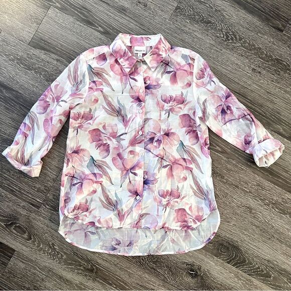 Bailey 44 Sheer Floral Button Down - Picture 2 of 10